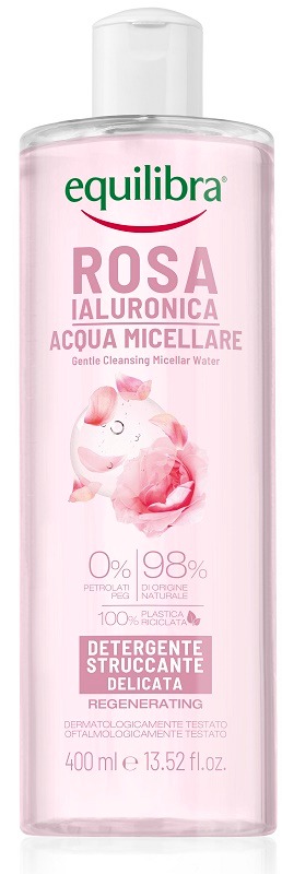 Equilibra Srl Equilibra Rosa Ialuronica Acqua Micellare Detergente/Struccante Delicata 400Ml