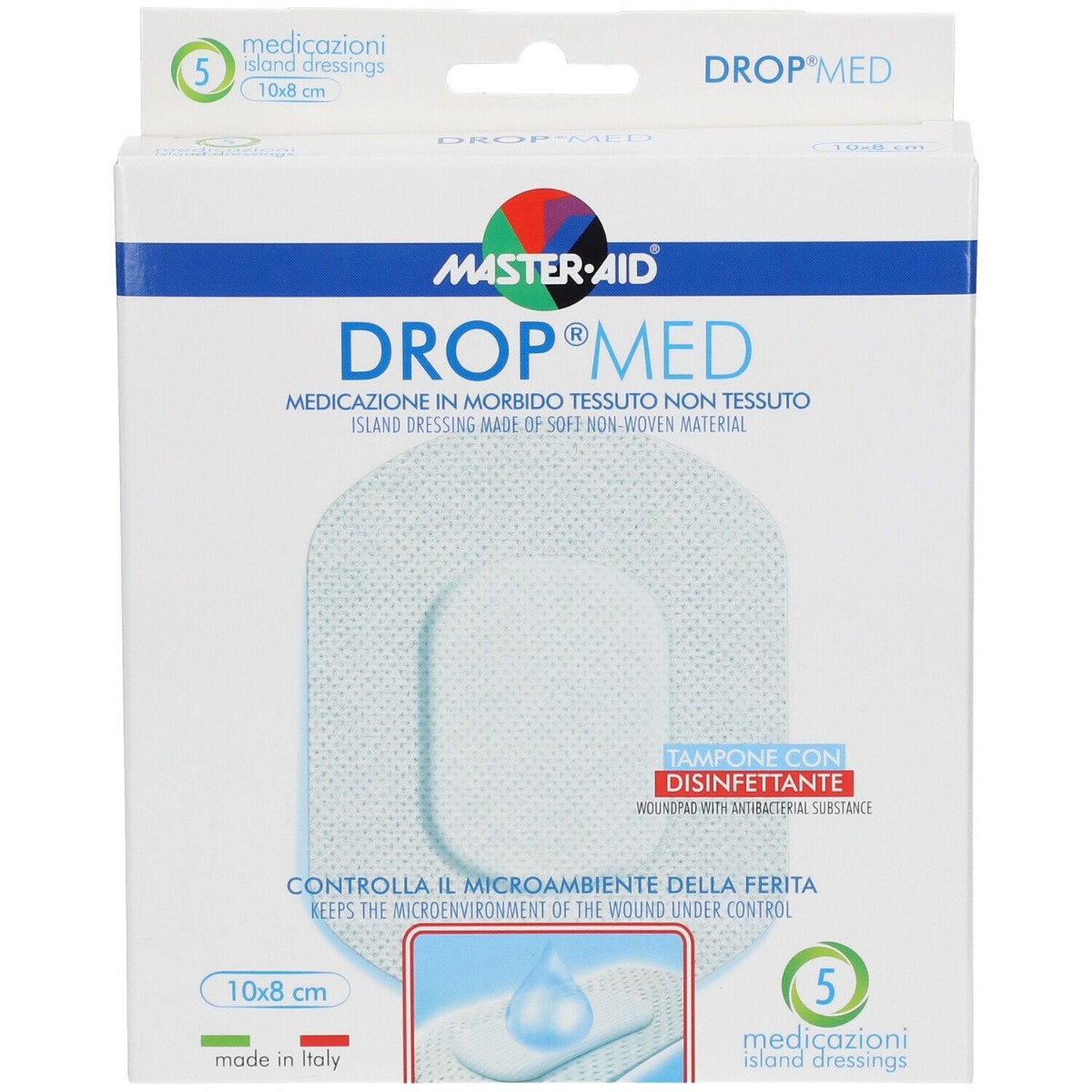 Master-Aid Drop Med 10x8 cm 5 Medicazioni