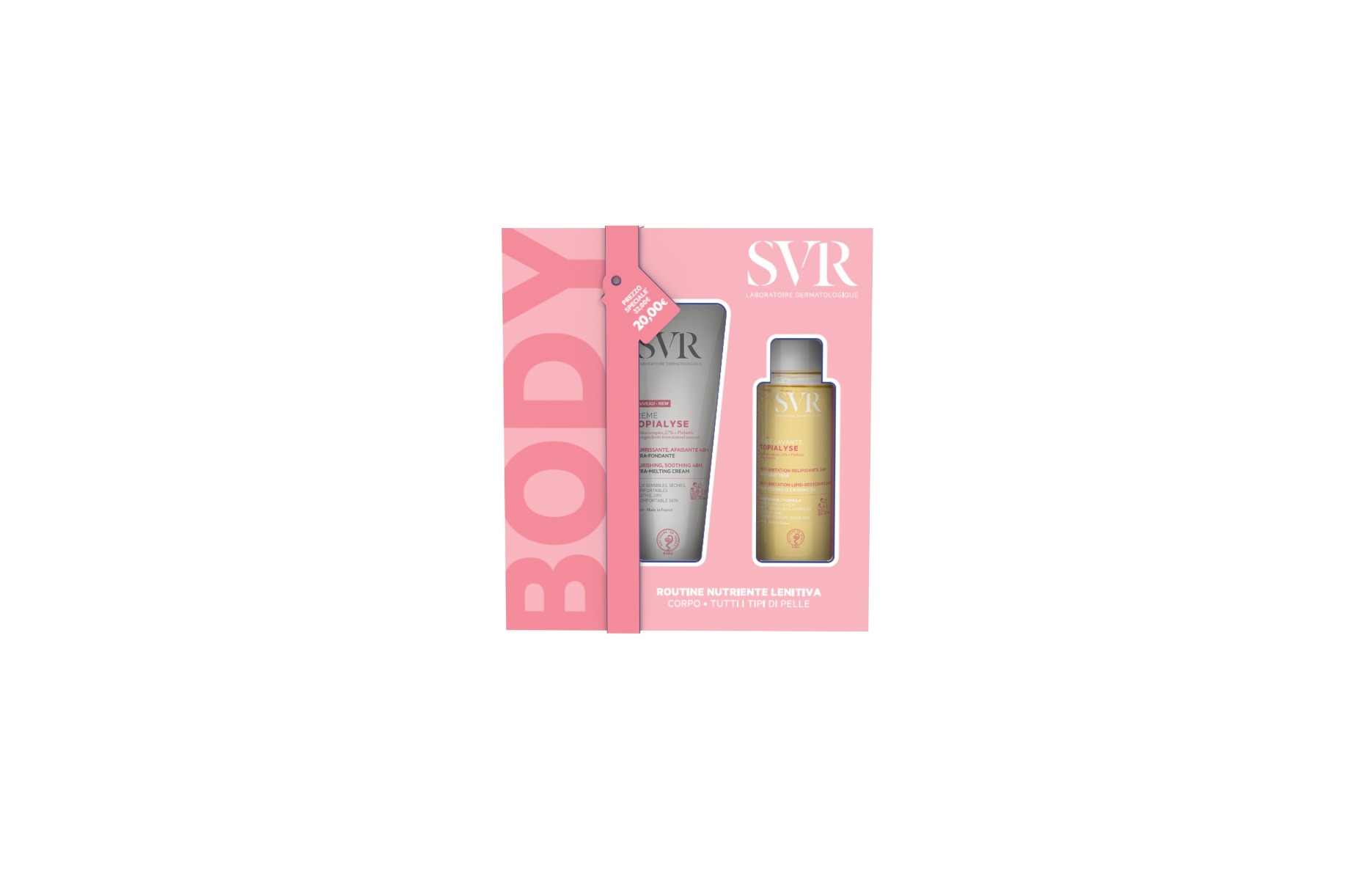 Laboratoires Svr Svr Topialyse Set Gel Lavant Crema E Stick Labbra