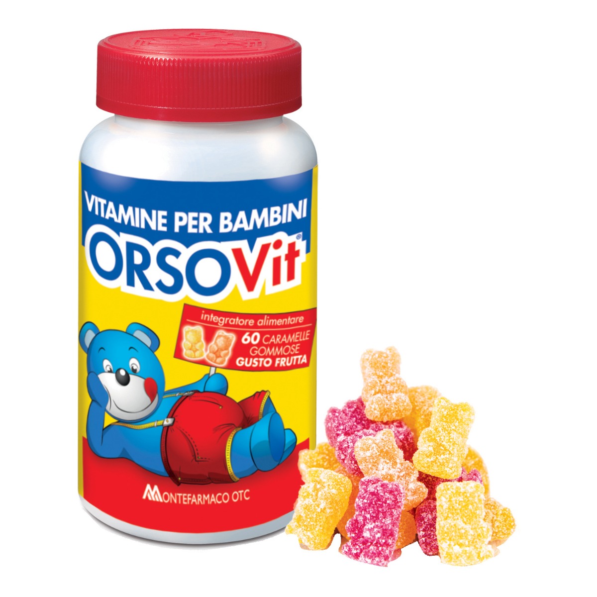 Orsovit Caramelle Gommose Multivitaminico Bambini 60 pezzi