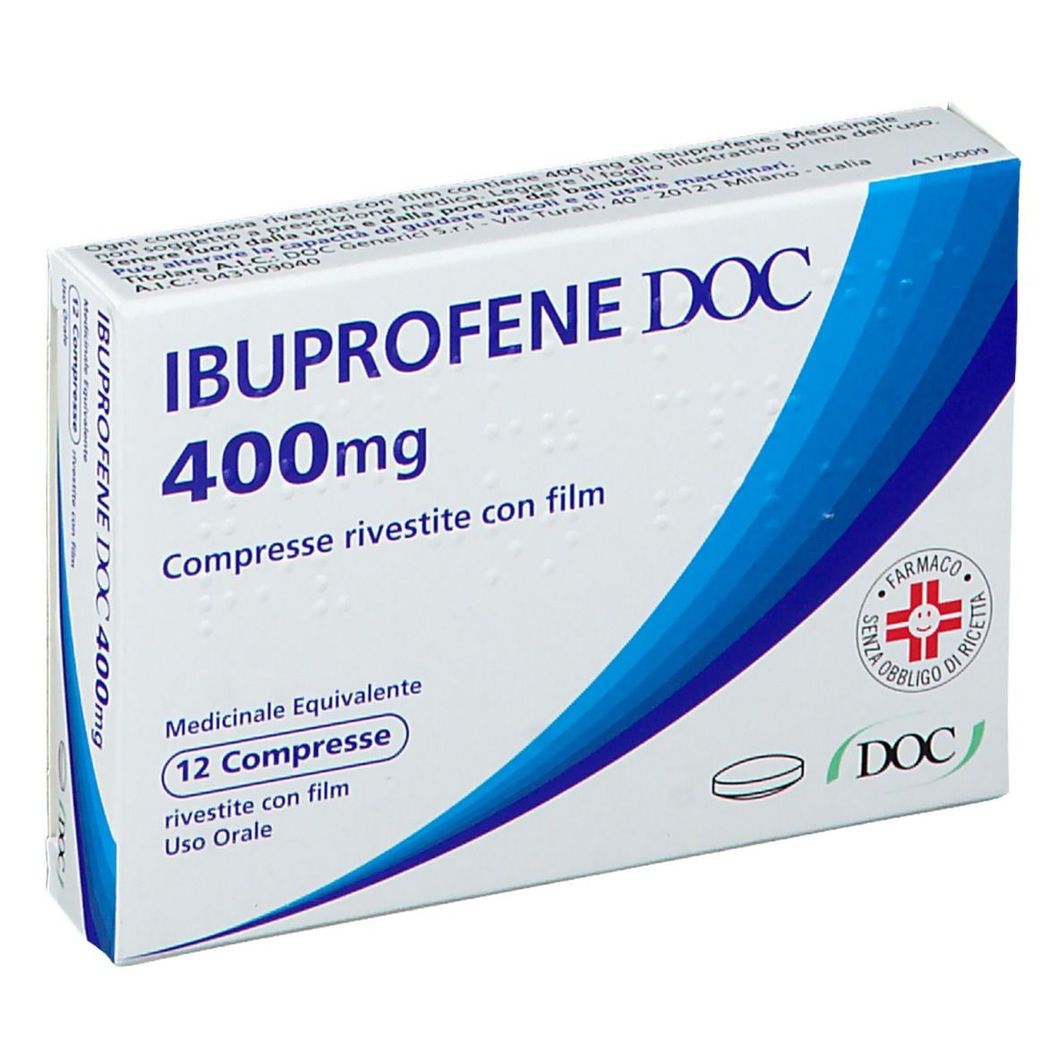 Ibuprofene Doc Generici 400mg 12 Compresse Rivestite