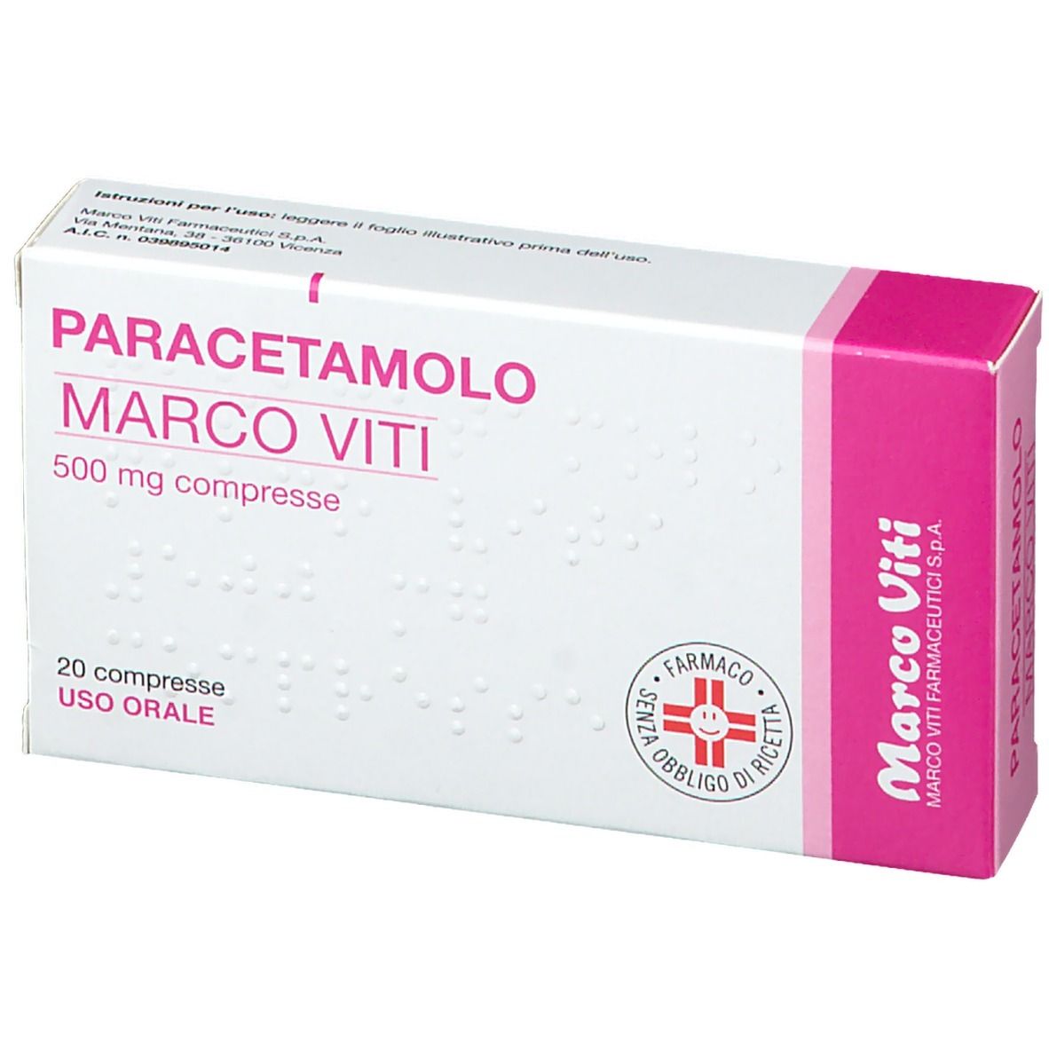 Paracetamolo Marco Viti 500 mg 20 Compresse