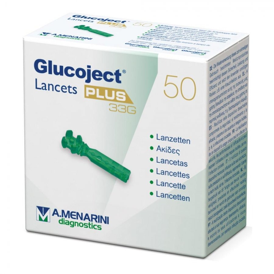Glucoject Lancets Plus 33g 50 Pezzi