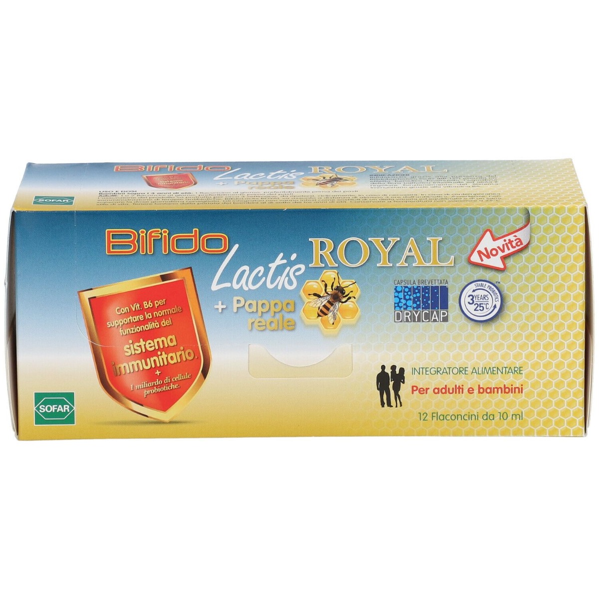 Bifidolactis Royal + Pappa Reale Integratore Intestinale 12 Flaconcini 10 ml