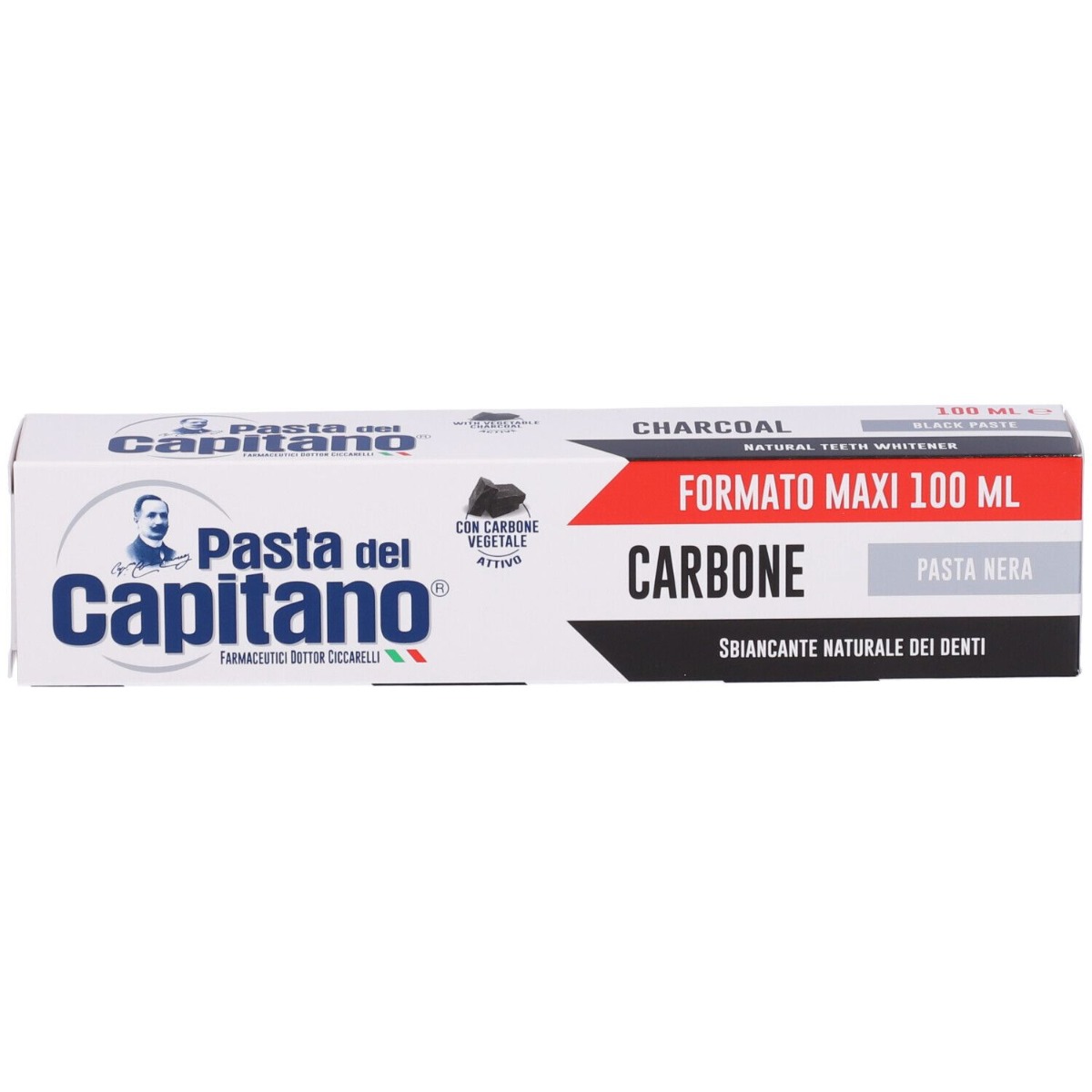 Pasta Del Capitano Dentifricio Carbone Vegetale Attivo 100 ml