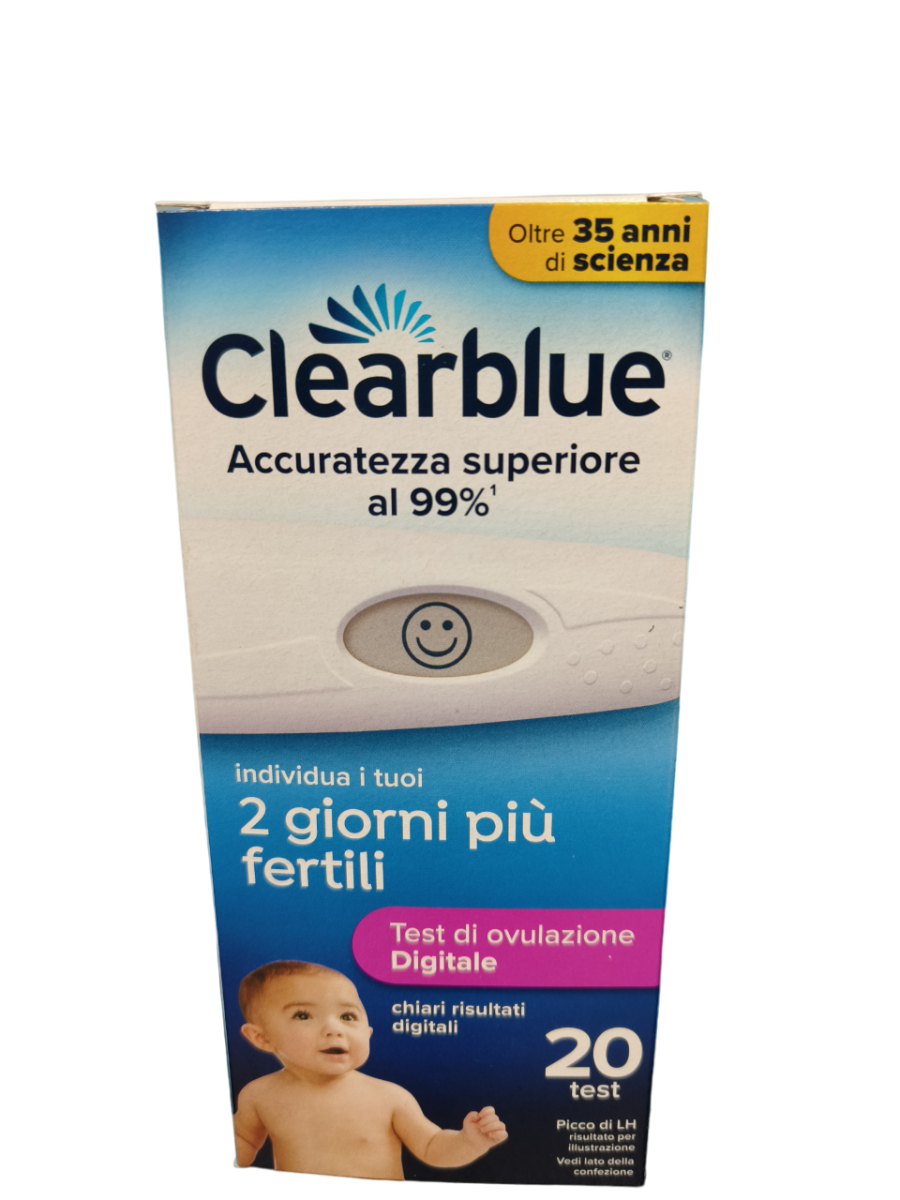 Test di ovulazione clearblue base 20 pezzi