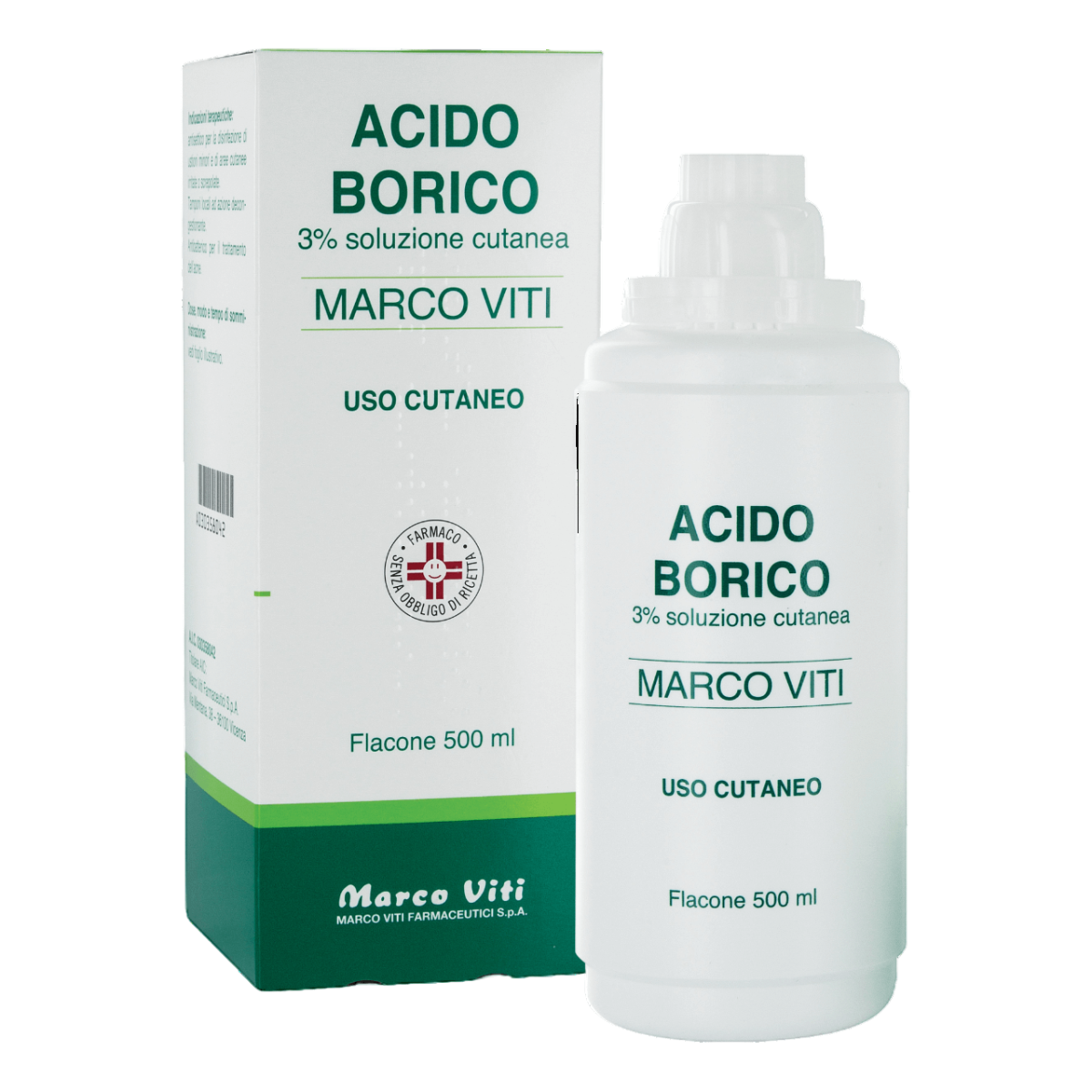 Acido Borico Marco Viti Soluzione Cutanea 3% Antisettico 500 ml