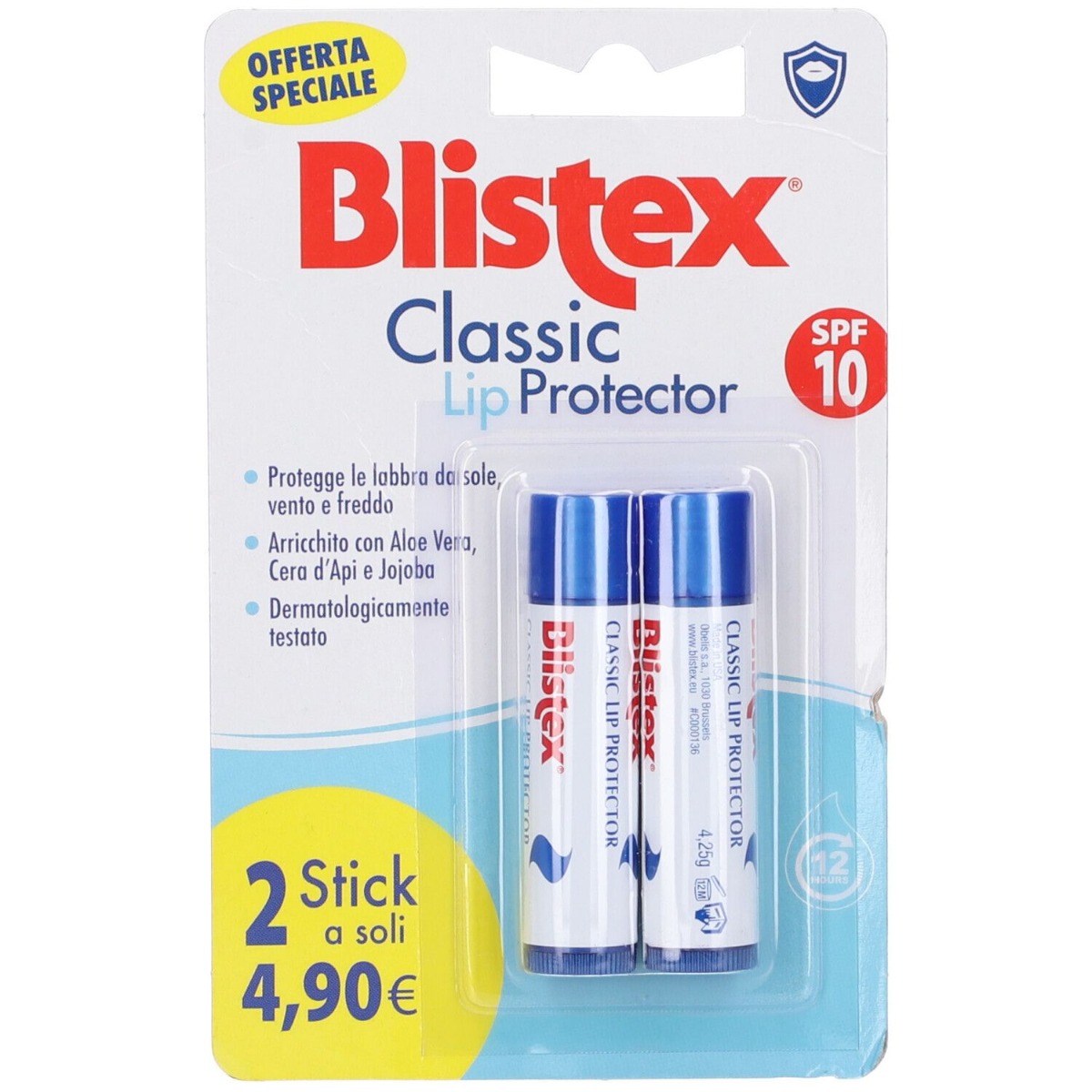 Blistex Classic Lip Protector Balsamo Labbra 2 Stick