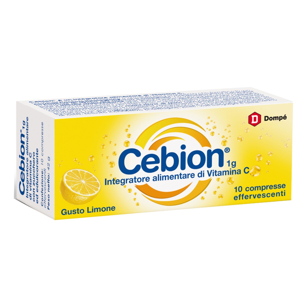 Cebion Effervescente Vitamina C Limone 10 Compresse Effervescenti