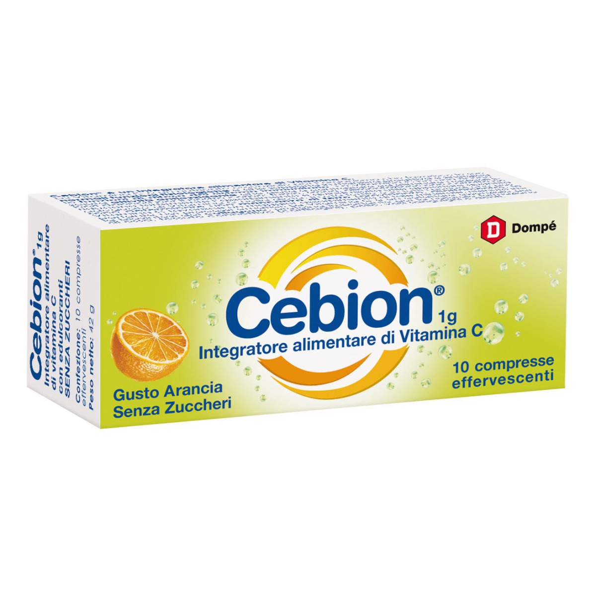 Cebion Effervescente Vit C Senza Zucchero 10 Compresse Effervescenti