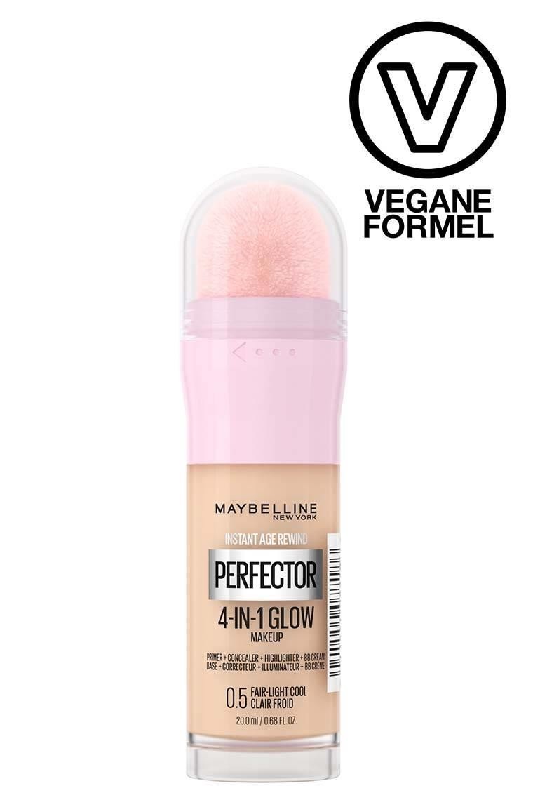 MAYBELLINE - Instant Age Rewind Perfector 4-In-1 Glow Makeup - Fondotinta Illuminante N.0.5 Fair Light Cool