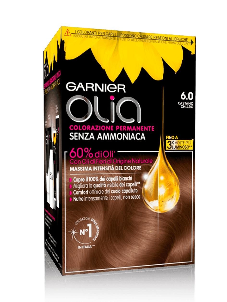 GARNIER Olia Colorazione Permanente Senza Ammoniaca N. 6.0 castano ...
