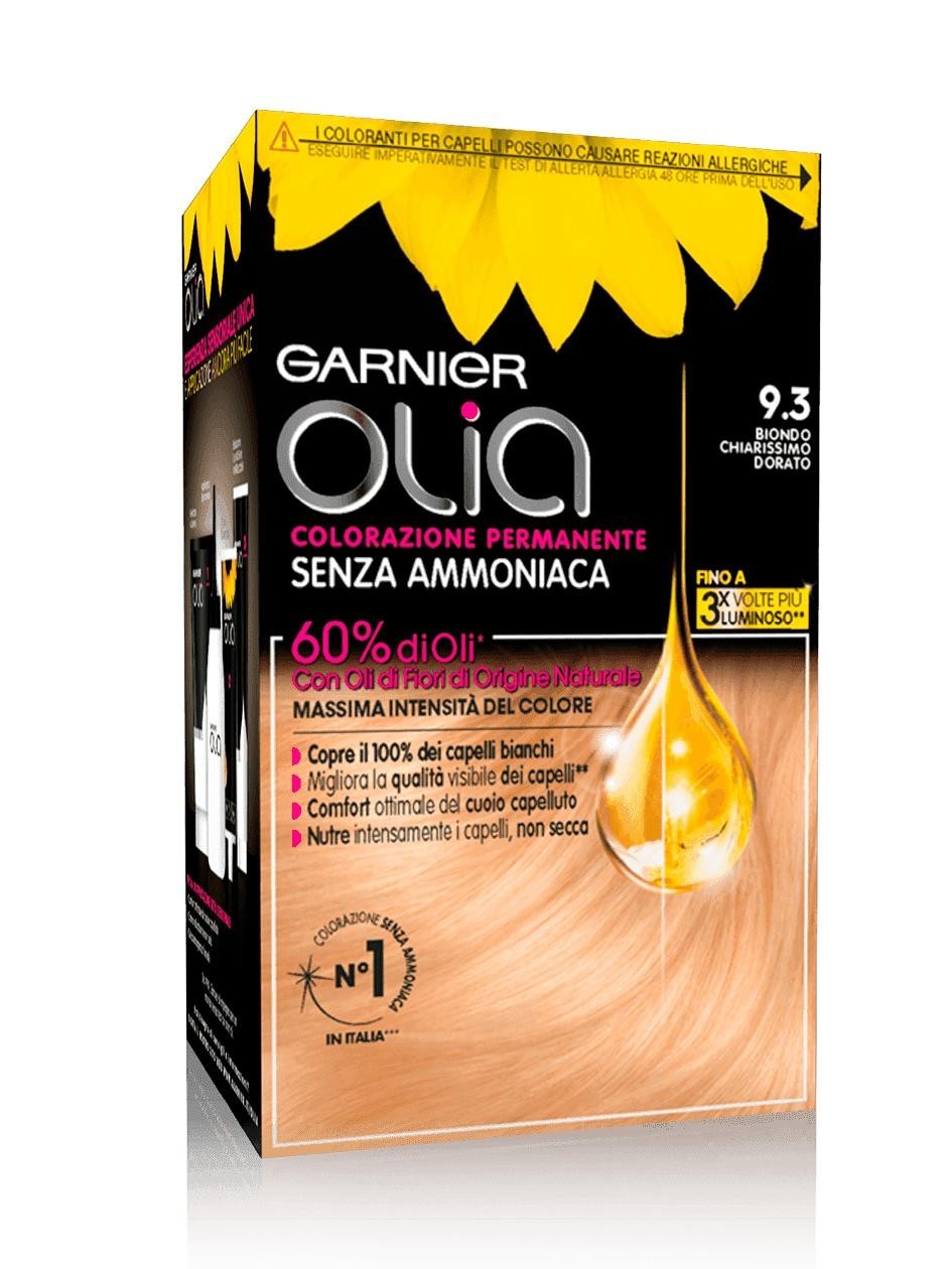 GARNIER - Olia - Colorazione Permanente Senza Ammoniaca N. 9.3 Biondo chiarissimo dorato