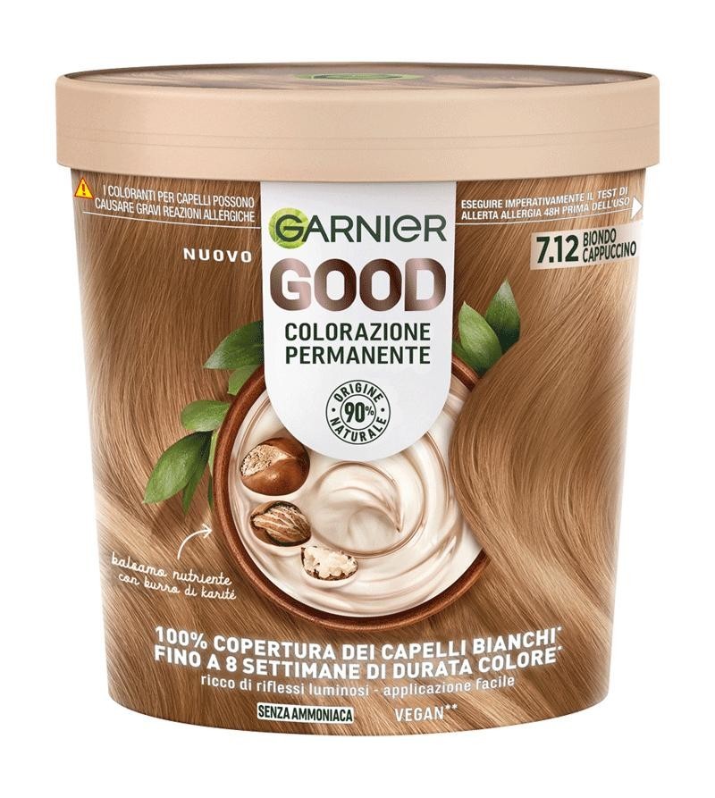 GARNIER - Good - Colorazione permanente senza ammoniaca n.7.12 Biondo Cappuccino