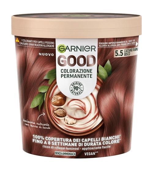 GARNIER - Good - Colorazione permanente senza ammoniaca n.5.5 Castano Ramato Ibisco