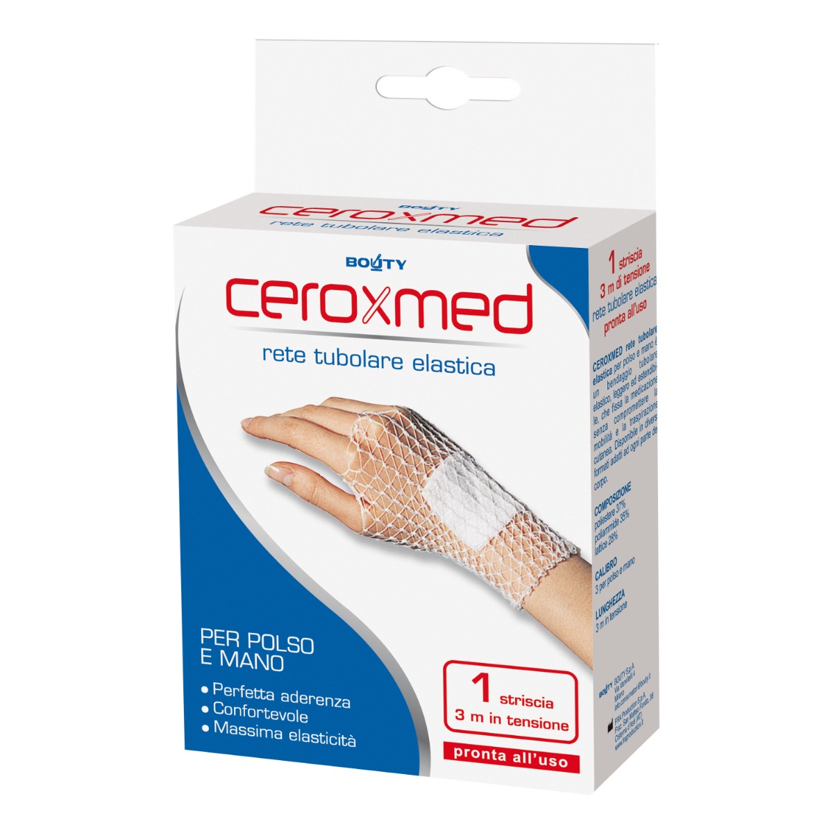 Ceroxmed Rete Tubolare Elastica Mano e Polso 3 m