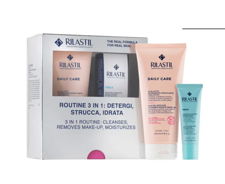 Rilastil Cofanetto Natale 3 In 1 Detergi Strucca e Idrata