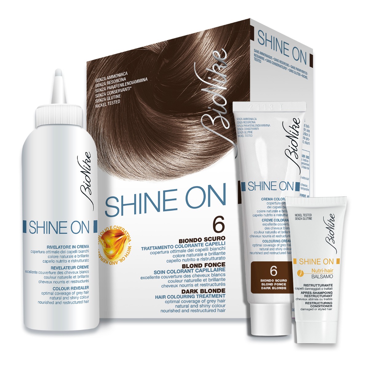 Bionike Shine On 6 Biondo Scuro Trattamento Colorante Capelli