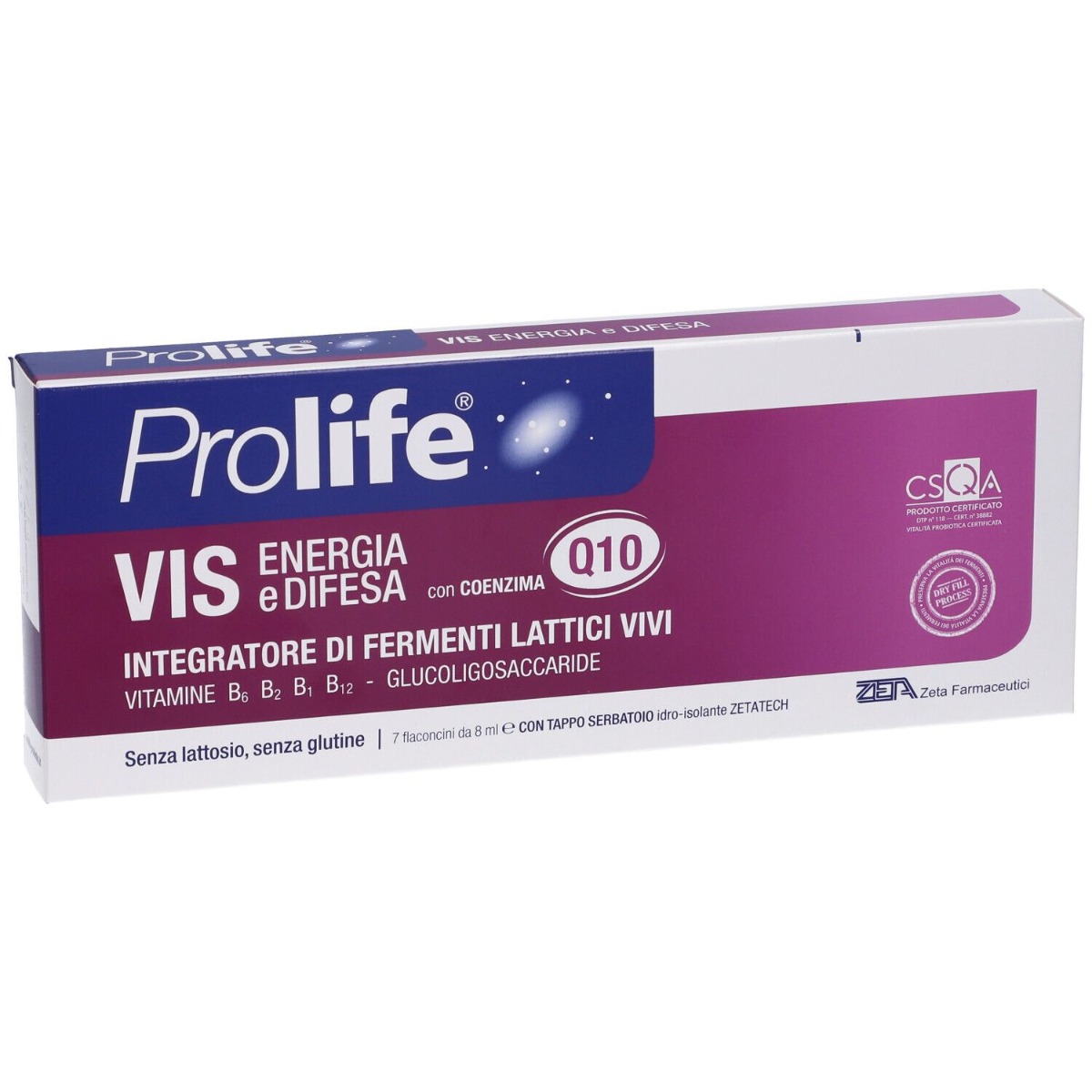 Prolife Vis Energia e Difesa Integratore Di Fermenti Lattici Vivi 7 Flaconcini 8 ml