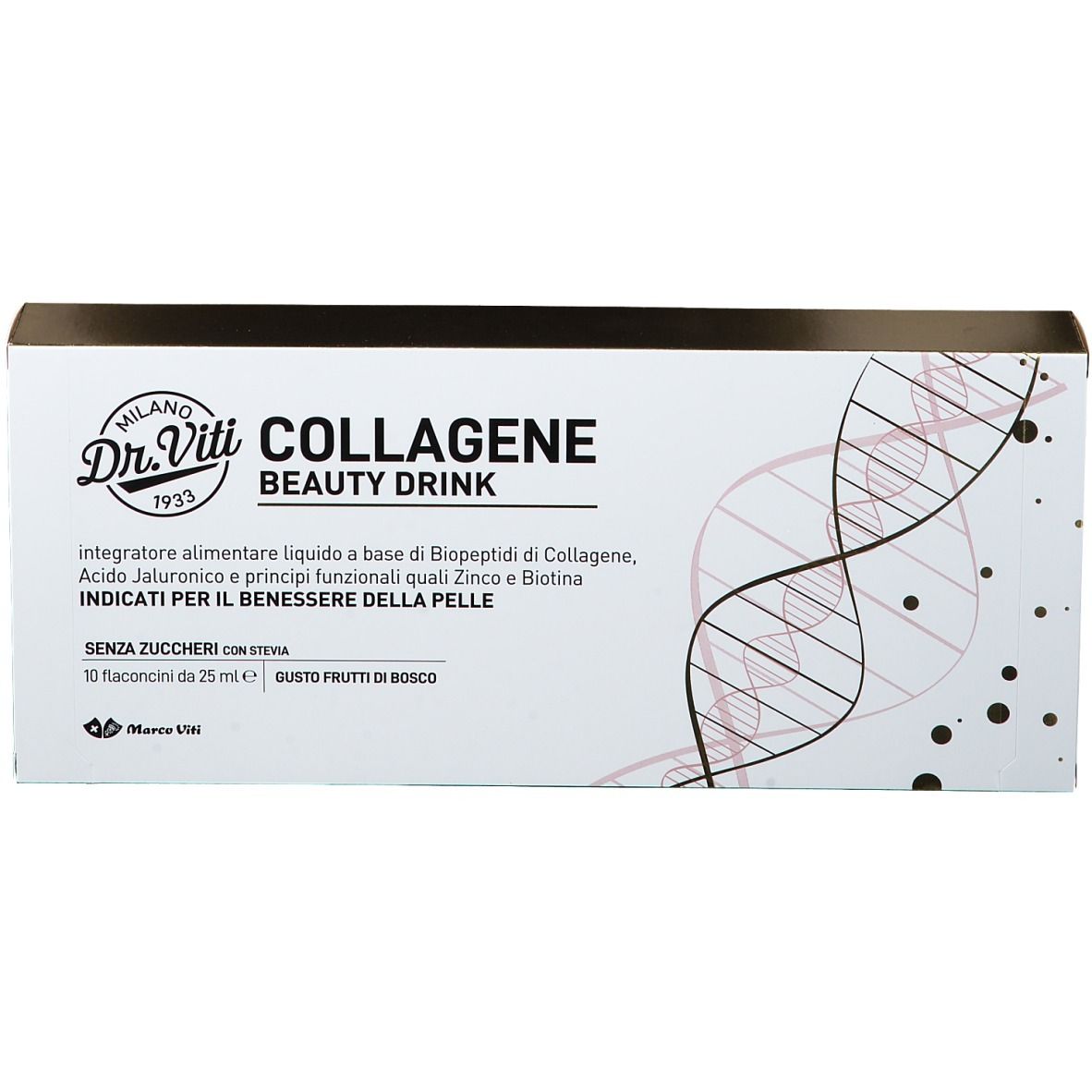 Naturviti Collagene Integratore per la Pelle Antiage 10 Flaconcini