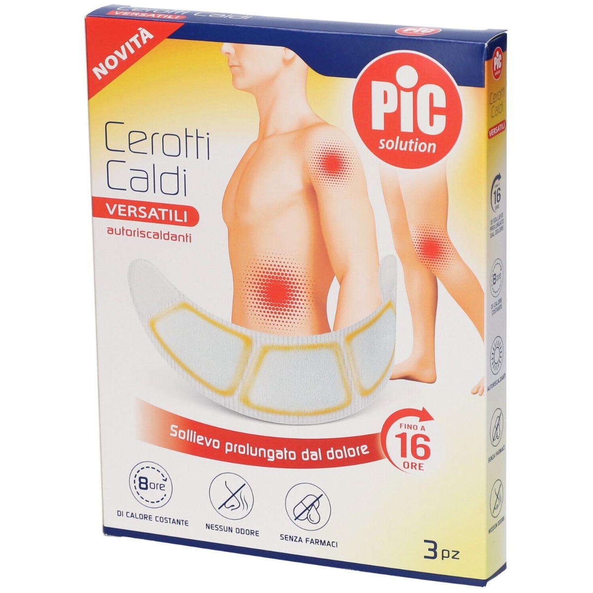 Pic Solution Cerotti Caldi Versatili 3 Pezzi Pz Cerotto Bambino - Immagine 3