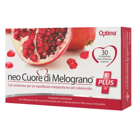 Optima Neo Cuore Di Melograno Plus Integratore Colesterolo 30 Compr...