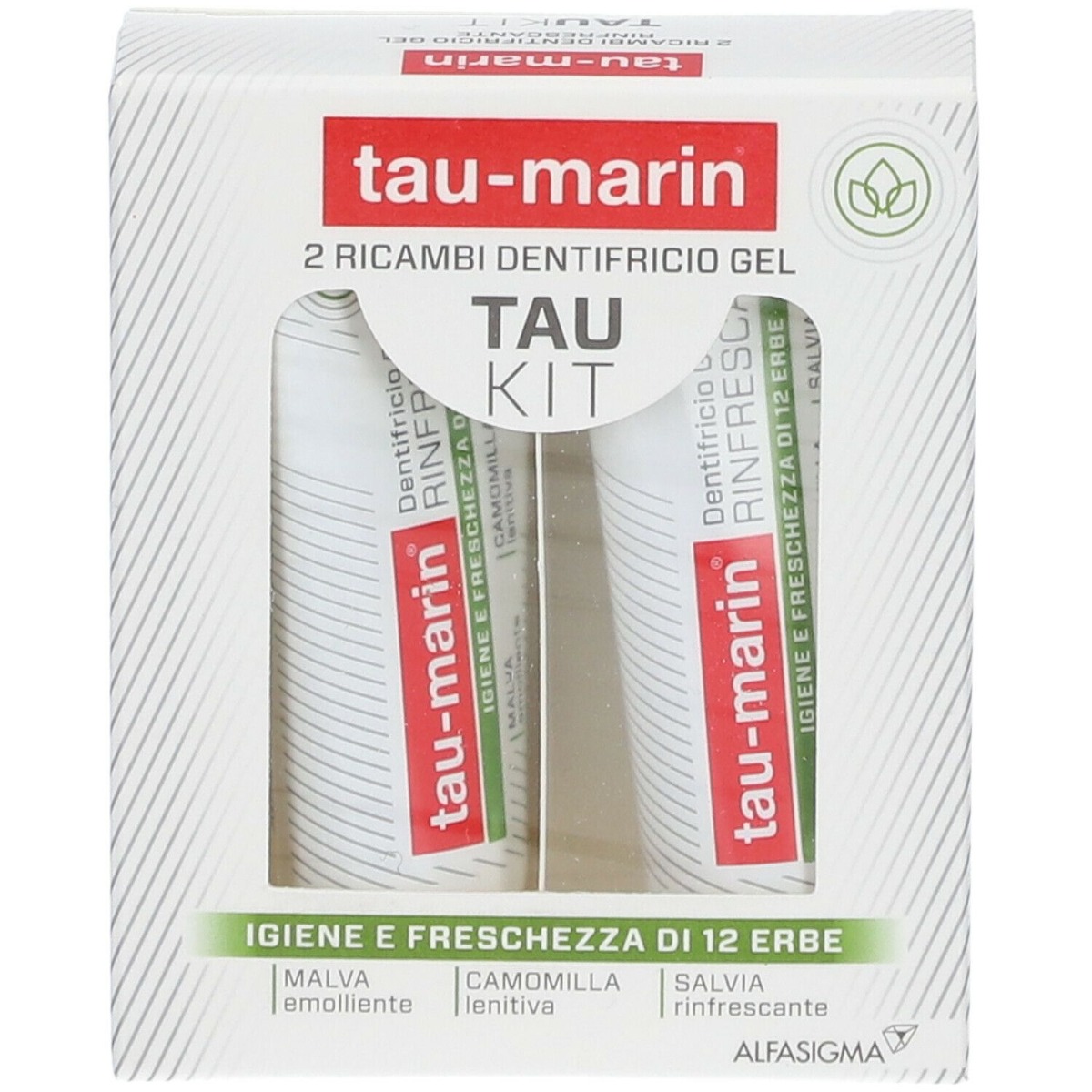 Tau-Marin Ricambio Dentifricio Gel Rinfrescante 2 x 20 ml