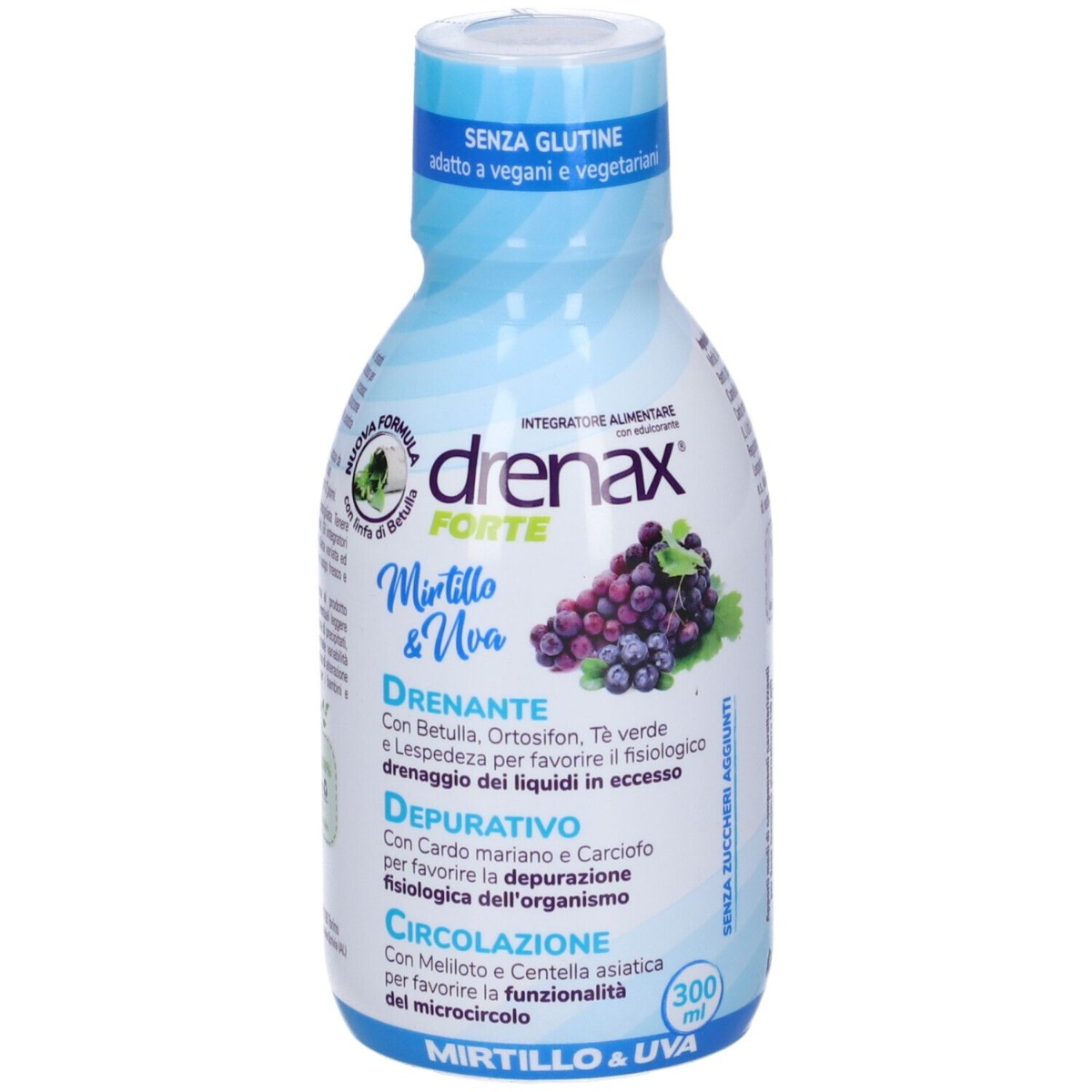 Drenax Forte Mirtillo Plus Integratore Drenante 300 ml