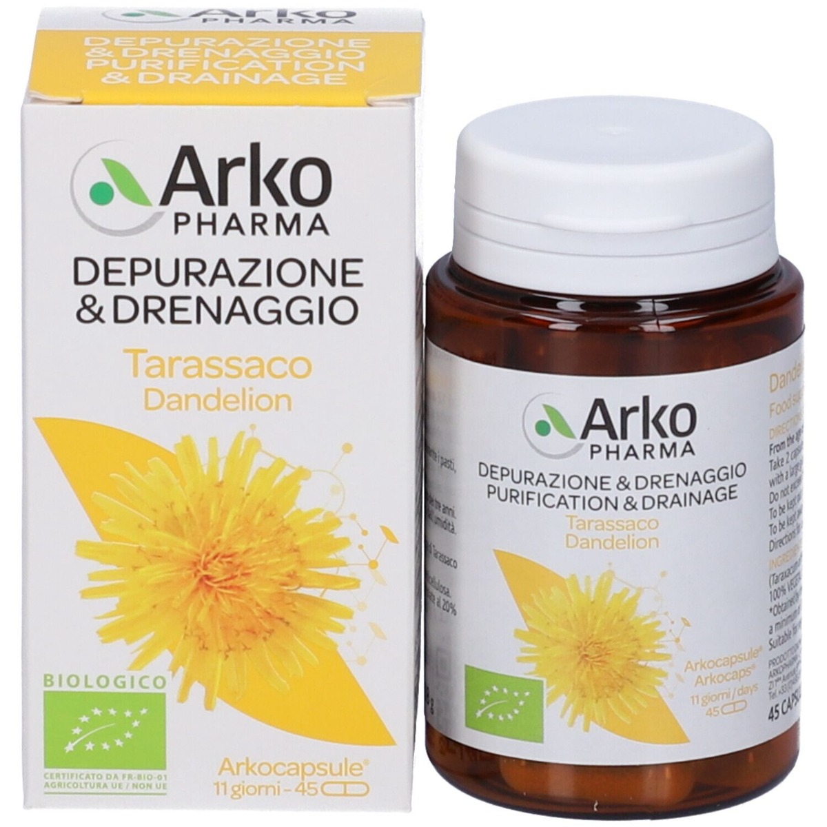 Arkopharma Arkocapsule Tarassaco Integratore Benessere E Depurazione, 45 Capsule-image