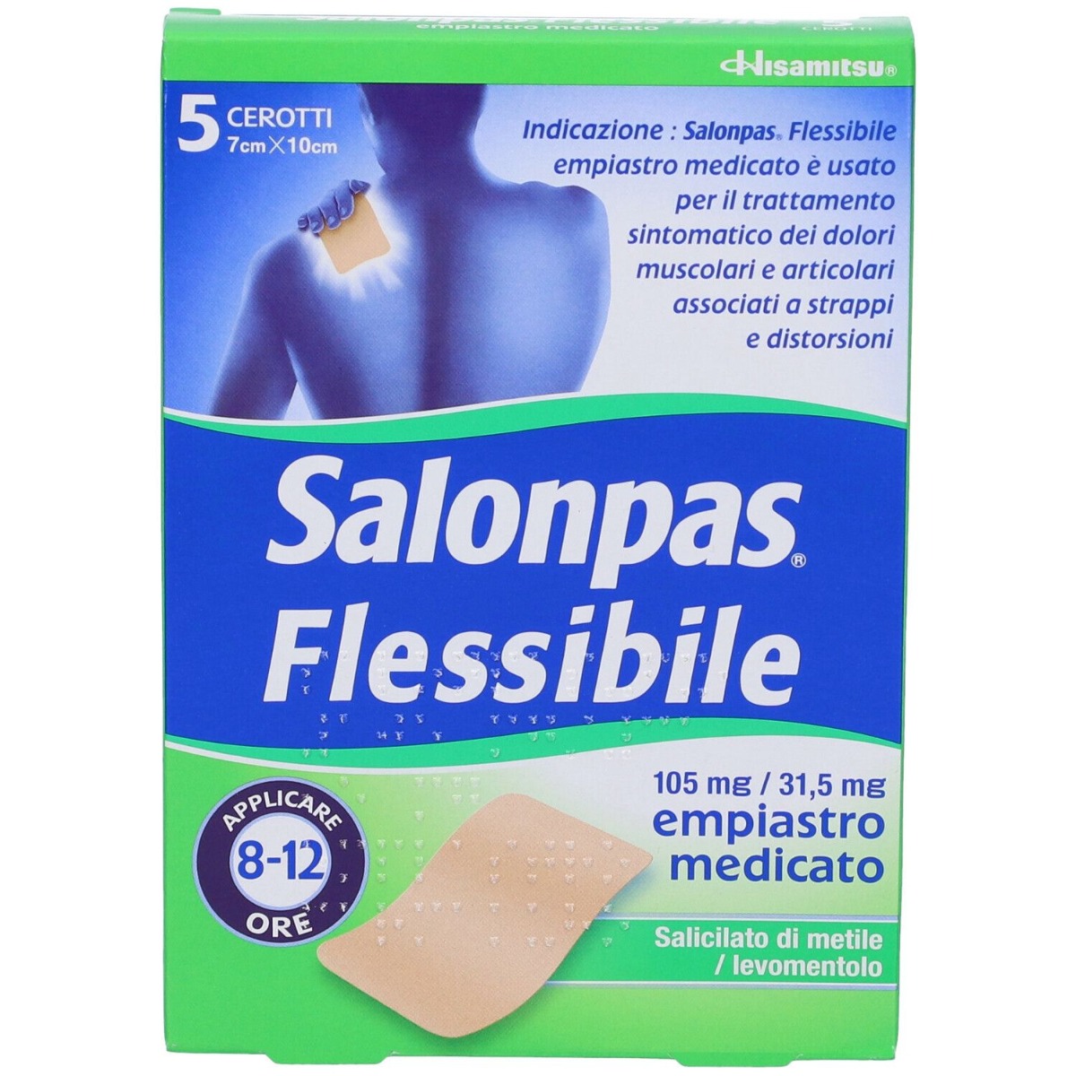 Salonpas Flessibile 5 Cerotti 7 x 10cm
