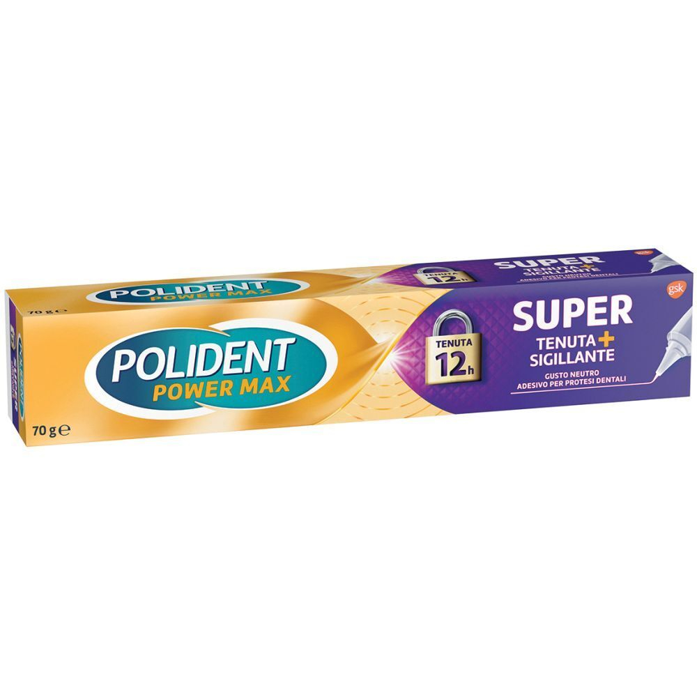 Polident Super Tenuta+Sigillante Adesivo Per Protesi Dentale Gusto Neutro 70g