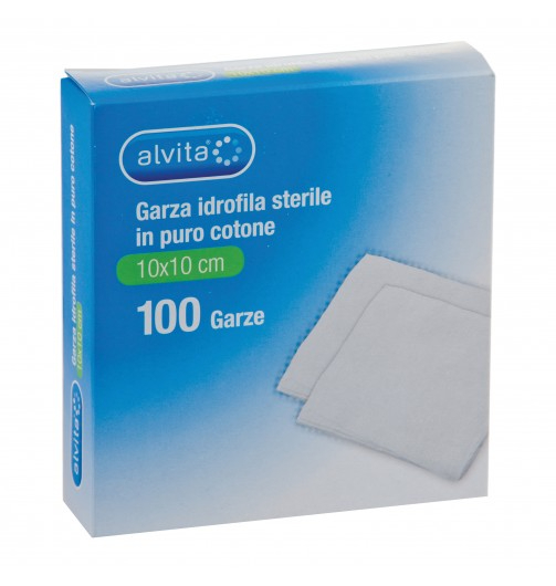 Alvita Garza Idrofila 10X10cm 100 Pezzi