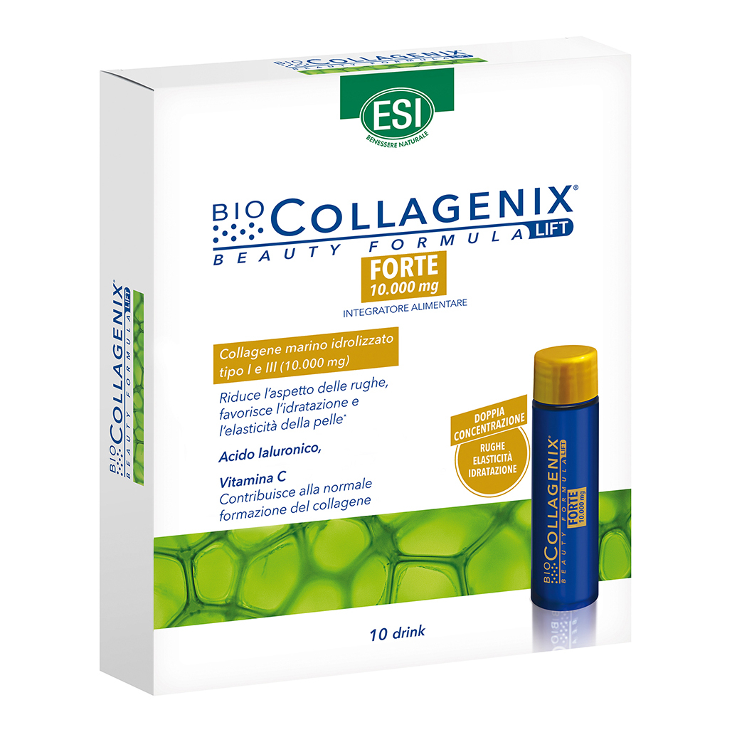 Esi Bio Collagenenix Forte Integratore Di Collagene Anti-Invecchiamento 10 Flaconcini