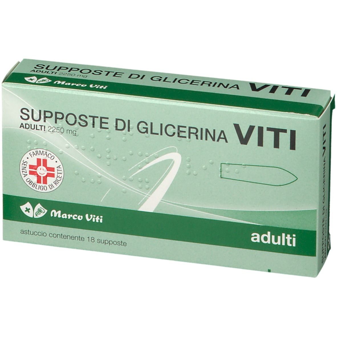 Marco Viti Supposte Glicerina Adulti 18 Supposte 2250 mg