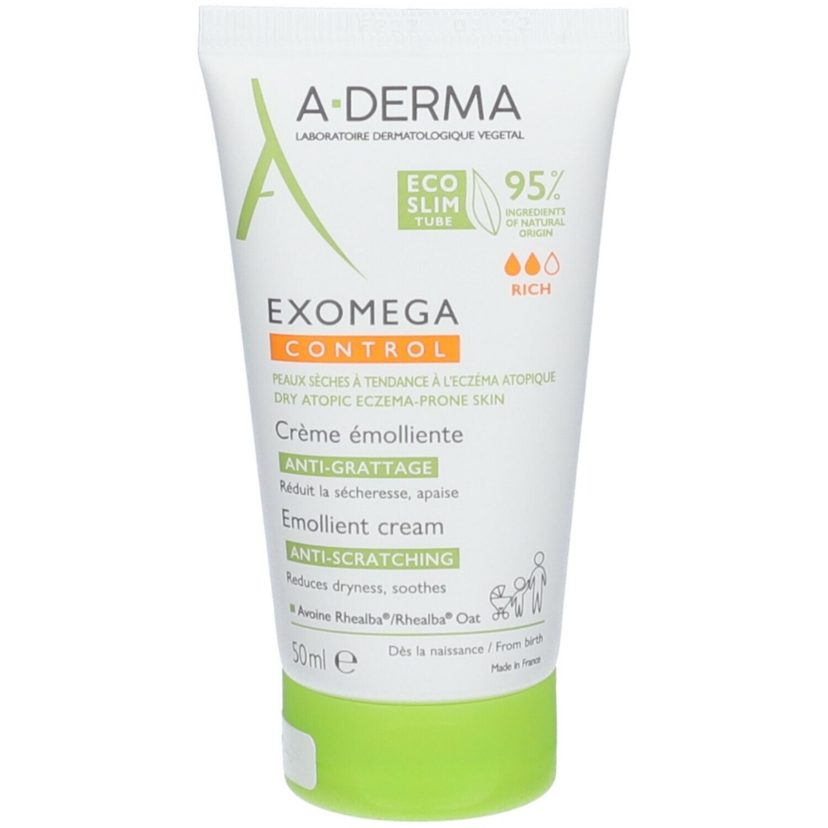 A-Derma Exomega Control Crema Emolliente Anti-Grattage 50ml