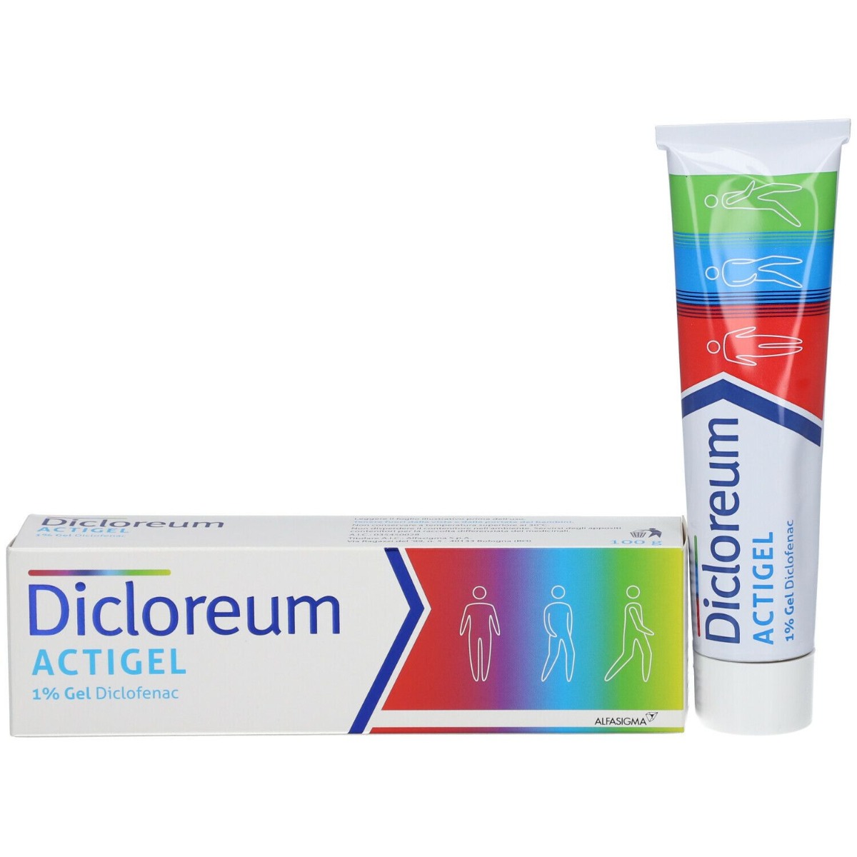 Dicloreum Actigel 1% Diclofenac Gel Dolori Articolari 100 g