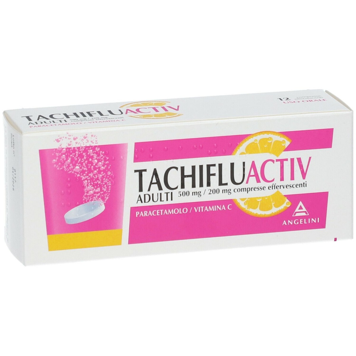 TachifluActiv Adulti 500+200 mg 12 Compresse Effervescenti