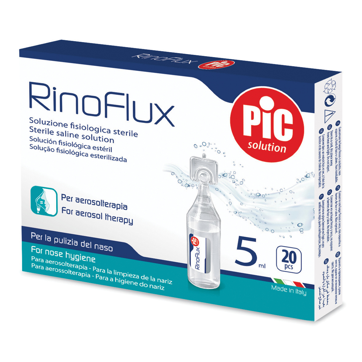 Pic Rinoflux Soluzione Fisiologica 20 Flaconi 5ml
