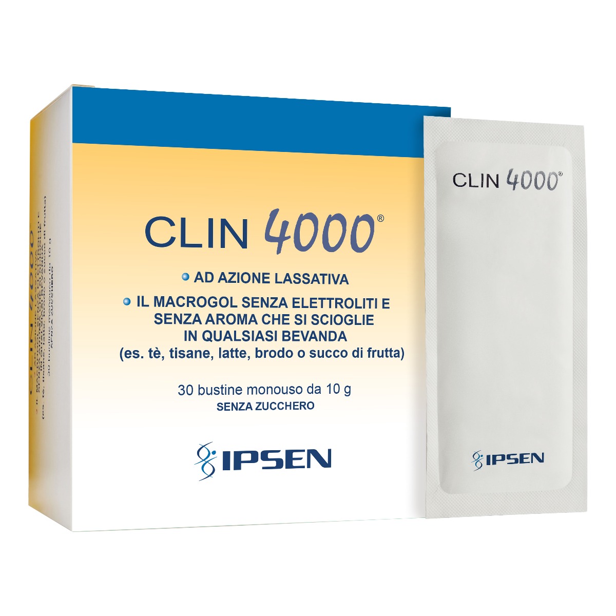 Clin 4000 Integratore Lassativo Stitichezza 30 Bustine 10 g
