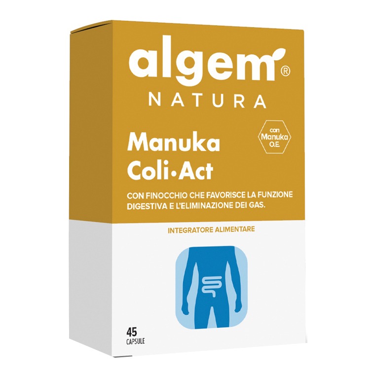 Algem Natura Manuka COLI ACT Integratore Alimentare 45 Capsule