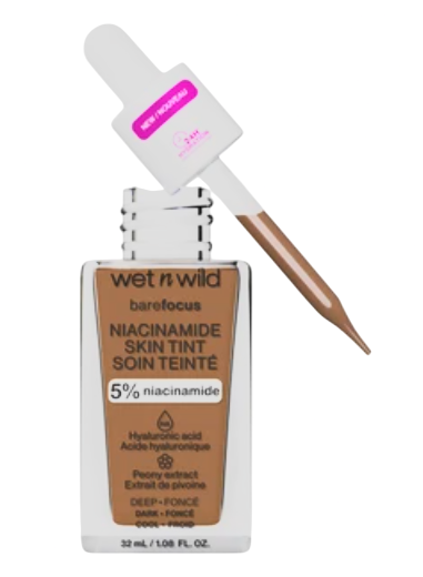 WET N WILD - Bare Focus - Fondotinta Con Niacinamide - Deep
