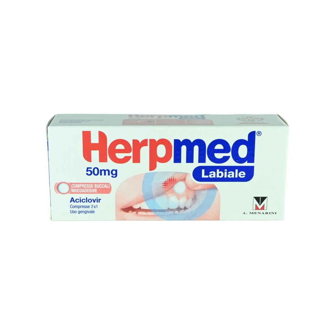 Herpmed Labiale Compresse Mucoadesive per Herpes alla Bocca 2 Compresse da 50 mg