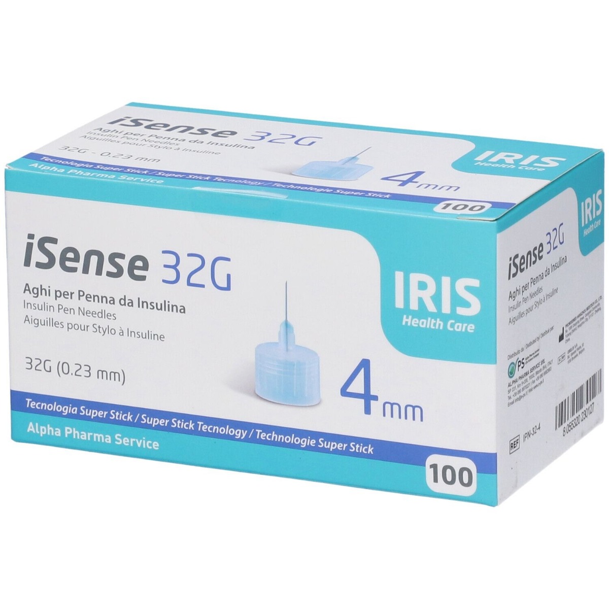 I Sense Ago Per Insulina Gauge 32 4 Mm 100 Pezzi