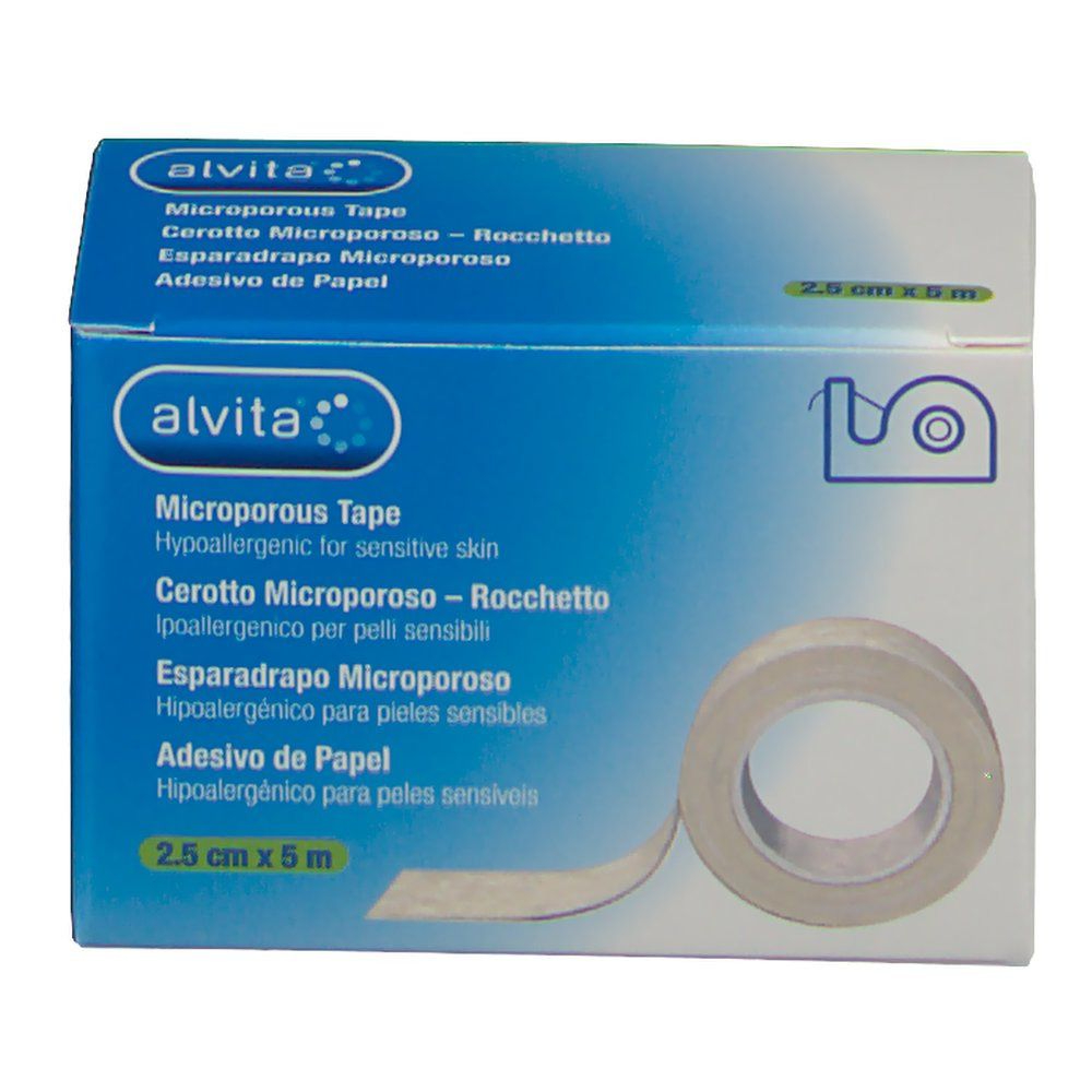 Alvita Cerotti Microporosi in Rocchetto 2,5cm x 5m