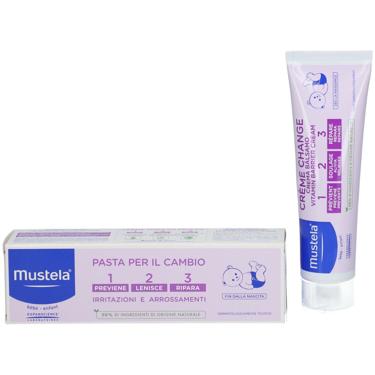Mustela Bebe' Mustela Pasta Cambio 123 Contro Arrossamenti E Irritazioni Da Pannolino 100 Ml