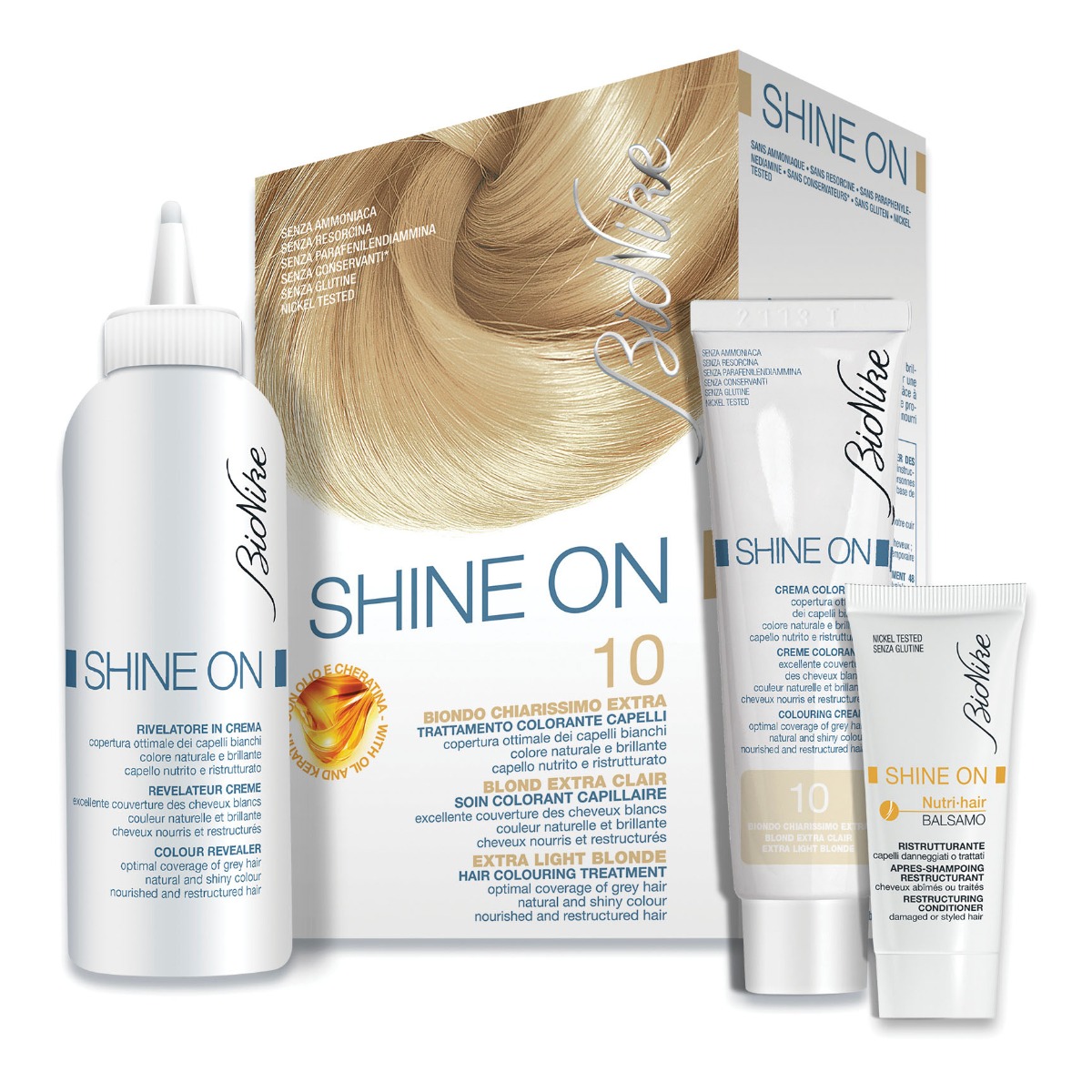 Bionike Shine On 10 Biondo Chiarissimo Extra Trattamento Colorante Capelli