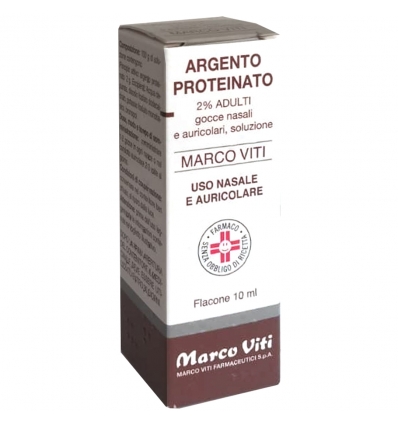 Argento Proteinato Marco Viti 2% Adulti Decongestionante Gocce 10 ml