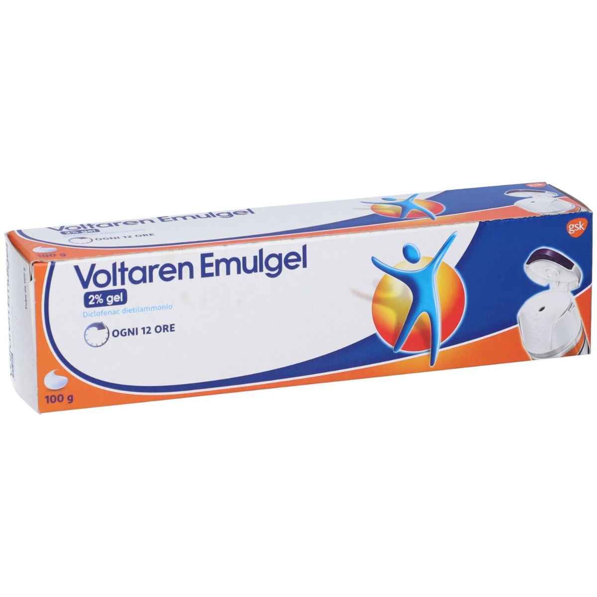 Voltaren Emulgel 2% Antinfiammatorio Diclofenac Dolori Articolari Mal di Schiena Gel 100 g
