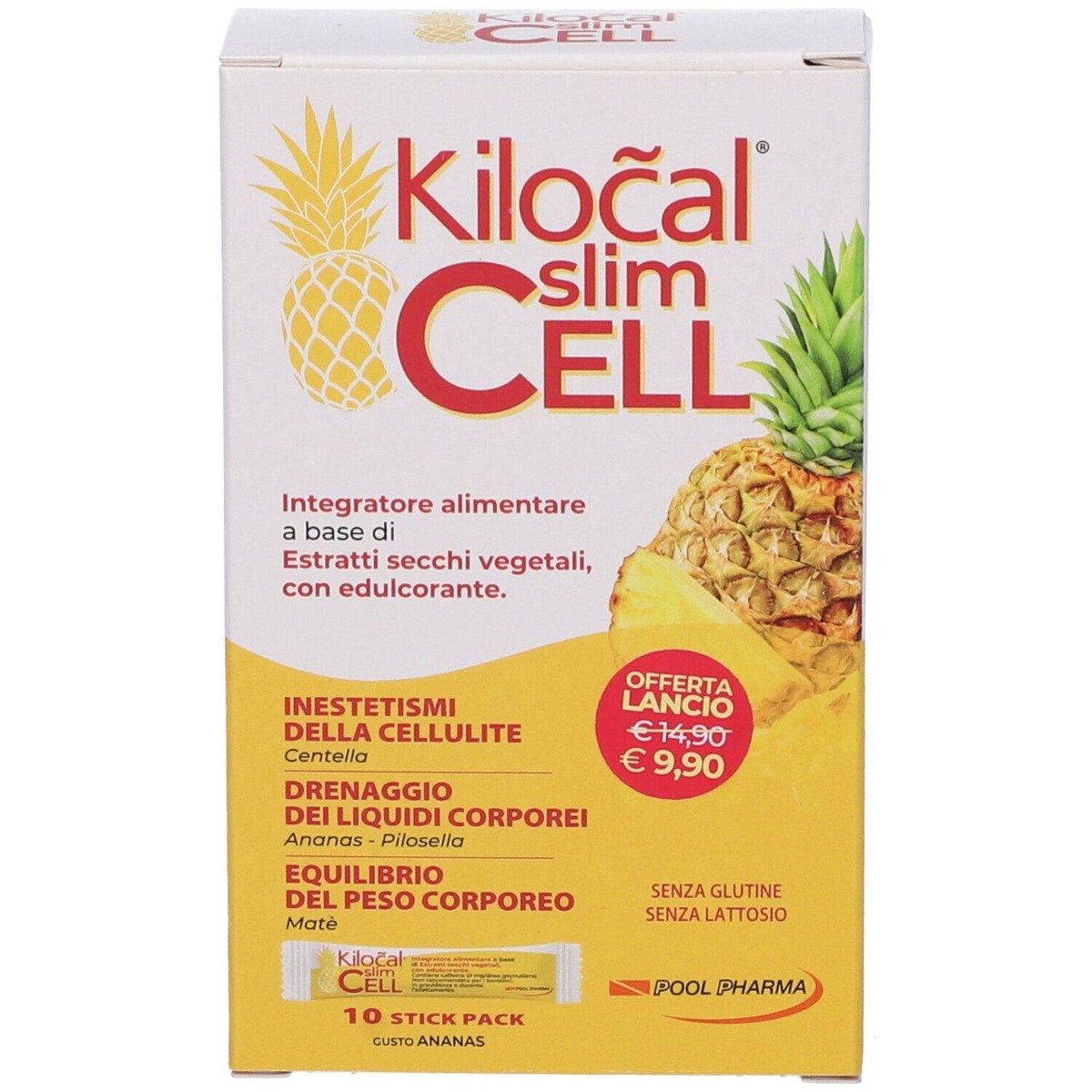 Kilocal Slim Cell Integratore Anticellulite 10 Stick
