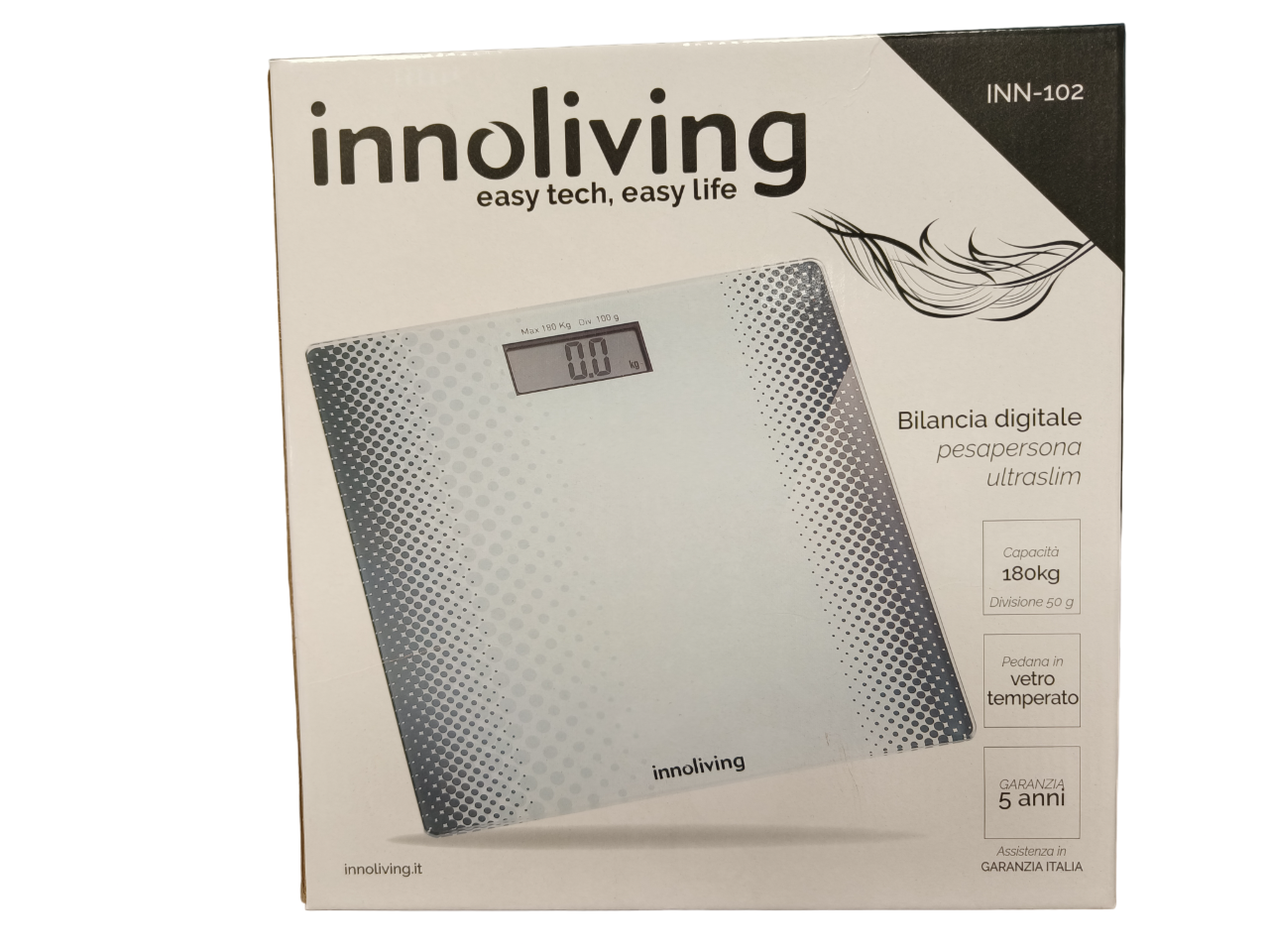 Innoliving Ventilatore a Piantana Slim INN-532, Design Elegante, Diame - Inshopp